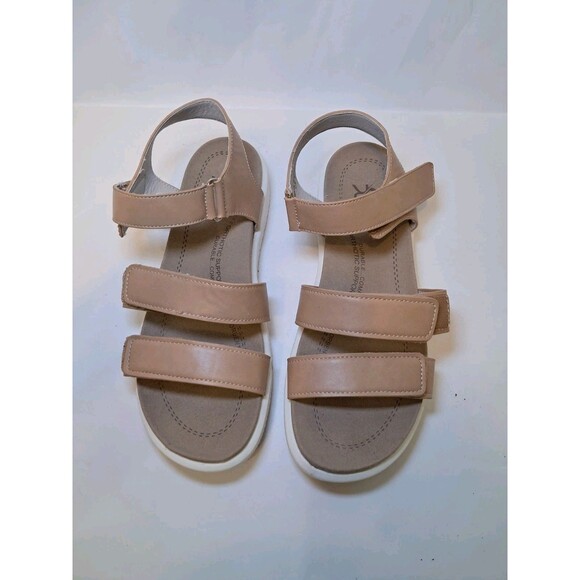Ortorex Orthotic Sandals Comfort Orthopedic Absorbent Slip Resistant Tan Size 9 - Picture 2 of 9